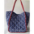 Sac à bandoulière en coton bleu foncé